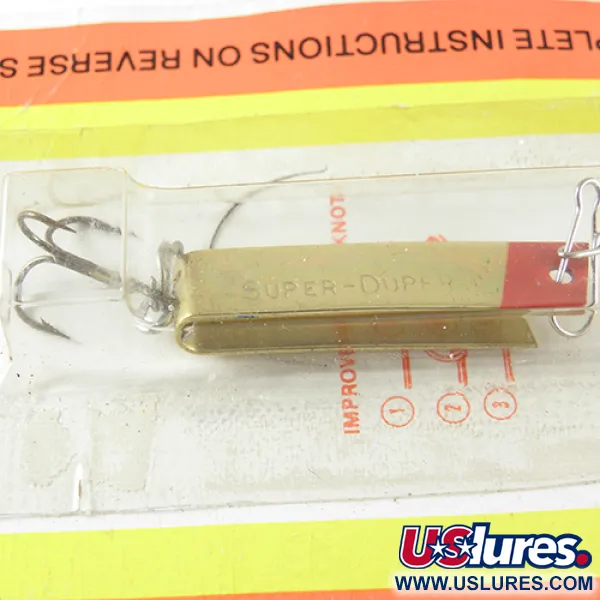 Luhr Jensen Super Duper 502 Vartiklė, Auksinė/Raudona, 2,5g, U forma, #1457