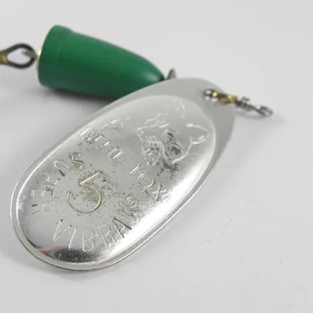 Blue Fox Super Vibrax 5 Sukre, Niklis/Žalia, 13g, Žalvarinė pavara, #1505