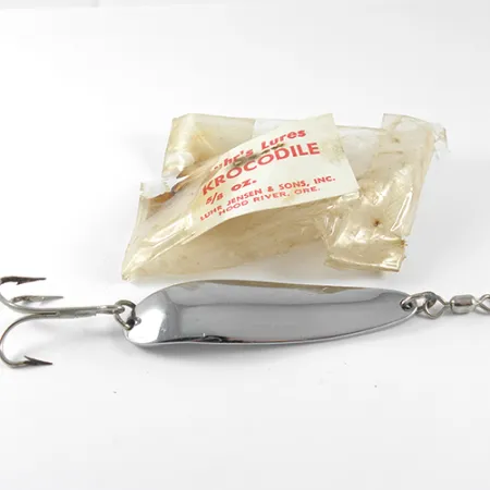 Luhr Jensen Krocodile Blinkė, Chromas, 21g, Tolimo Metimo, #1515