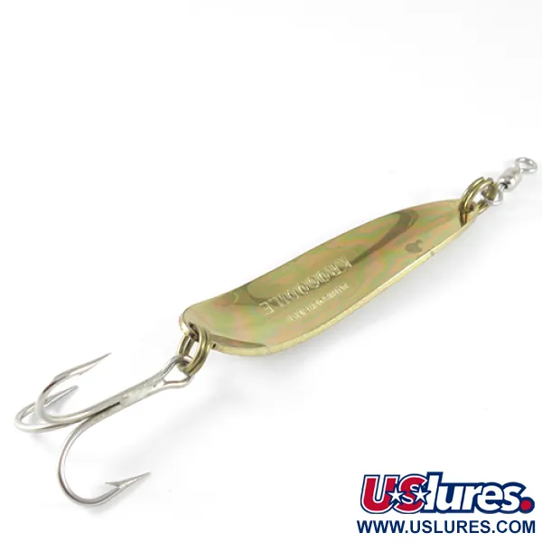 Luhr Jensen Krocodile Blizgė, Hammered Gold/Orange, 28g, #1532