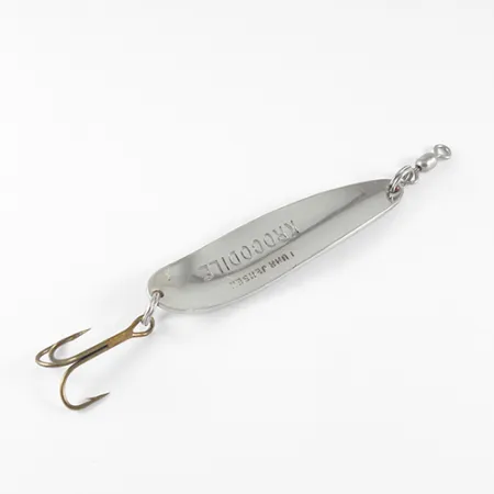 Luhr Jensen Krocodile Vartiklė, Kaltas Nikelis / Raudona, 14g, #1537