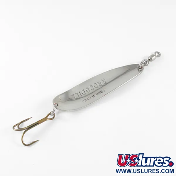 Luhr Jensen Krocodile Vartiklė, Kaltas Nikelis / Raudona, 14g, #1537