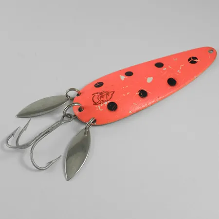 Eppinger Dardevle Klicker Blizgė, Oranžinė/Nikelis, 28g, Dvigubas Lapelis, #1599