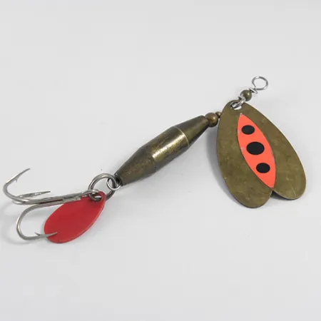 Luhr Jensen Les Davis Bolo Suktukė, Žalvaris / Oranžinė, 10g, #1608