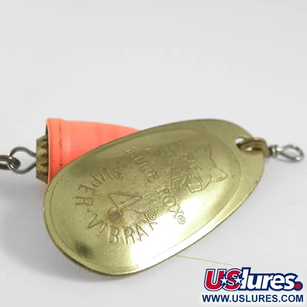 Blue Fox Super Vibrax 4 Sukrė, Žalvaris / Oranžinė, 10,5g, Suomija, #1617