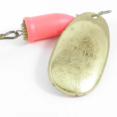 Blue Fox Super Vibrax 6 Sukrė, Žalvaris/Oranžinė, 18g, #1618