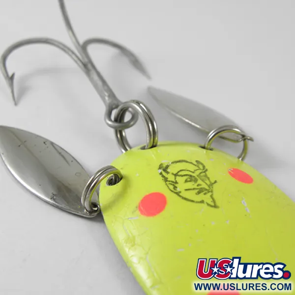 Eppinger Dardevle Klicker Blizgė, Fluorgelt./Raud./Nik., 28g, #1660