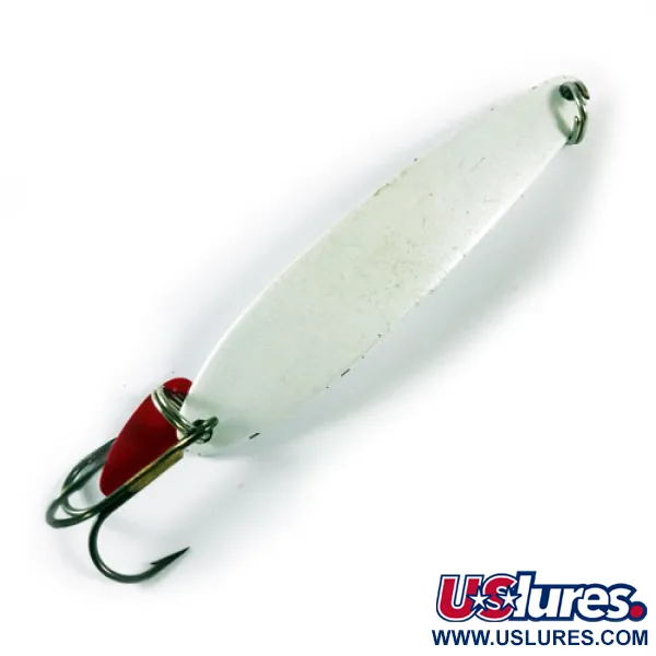 Bay de Noc Swedish Pimple Vartiklė, Perlų balta, 21g, Lapelis, #1728