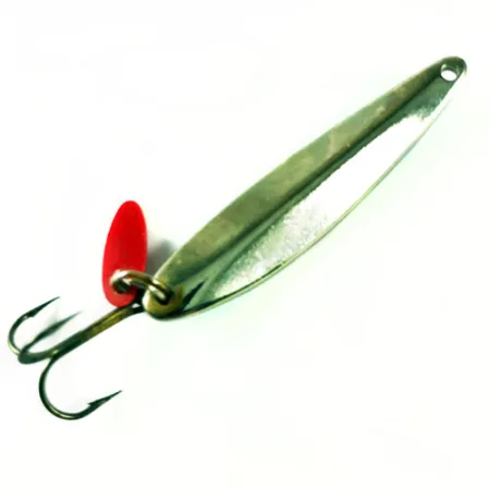 Bay de Noc Swedish Pimple Vertikali Blizgė, Nikelis / Mėlyna, 14g, #1729