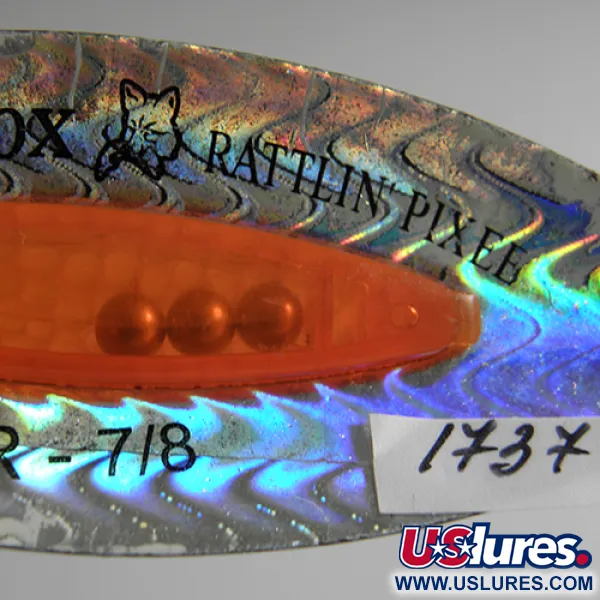 Blue Fox Rattlin Pixee Blizgė, Rainbow/Fluor. Oranžinė, 25g, #1737