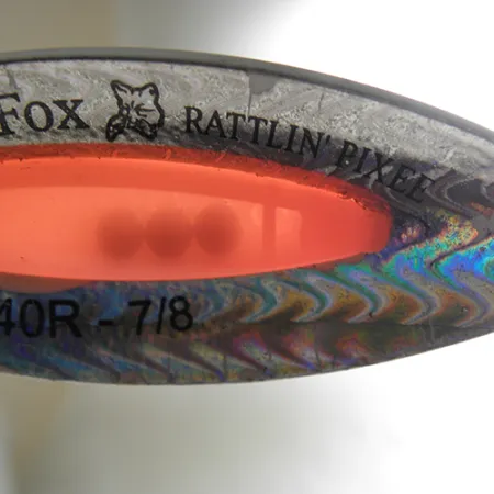 Blue Fox Rattlin Pixee Blizgė, Rainbow Nickel/Orange, 25g, #1738