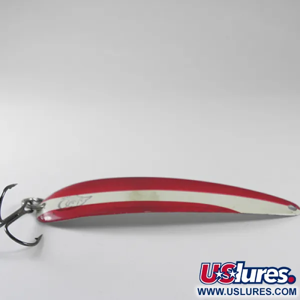 King Flutter Devle 3200 Blizgė, Raudona/Balta/Nikelis, 9g, #1741