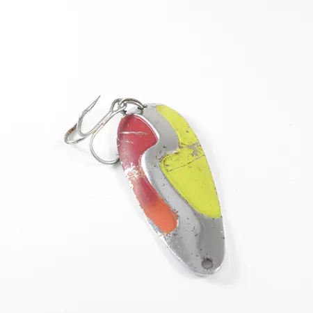 Kush Spoon Blizgė, Raudona / Geltona / Nikelis, 9g, S formos, #1743