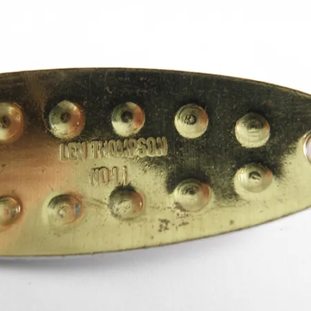 Len Thompson #11 Blizgė, Raudona/Balta/Žalvaris, 14g, Duobėta, #1747