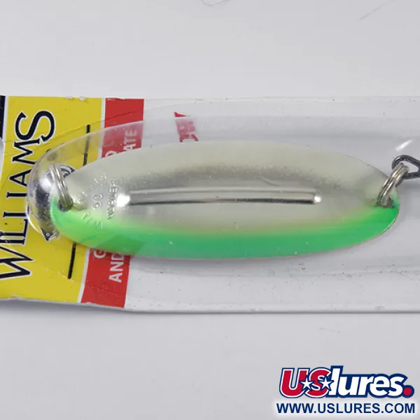 Williams Wabler W50 Glow Blizgė, Sidabras/Žalia, 14g, Šviečianti, #1766