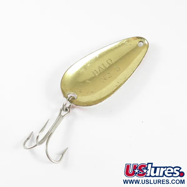 Balo 3 Blizgė, Balta / Raudona / Žalvaris, 14g, Vintage Stilius, #1769