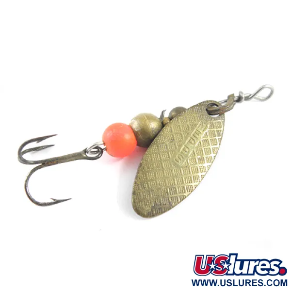 Mepps Aglia Long 0 Sukriukė, Žalvaris, 2.6g, Gluosnio Lapas, #1784