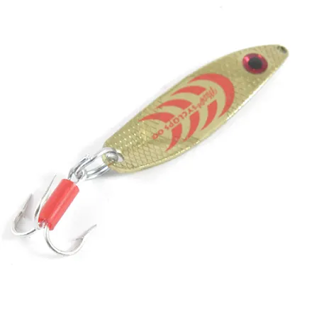 Mepps Syclops 00 Blizgė, Auksinė / Raudona, 3,5 g, S-forma, #1790