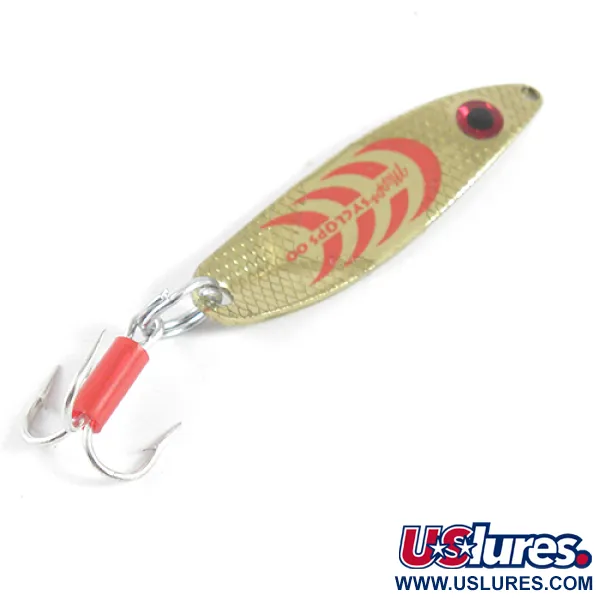 Mepps Syclops 00 Blizgė, Auksinė / Raudona, 3,5 g, S-forma, #1790