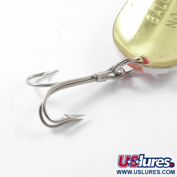 Balo 3 Blizgė, Raudona / Balta / Žalvaris, 14g, Žalvario Kėbulas, #1798