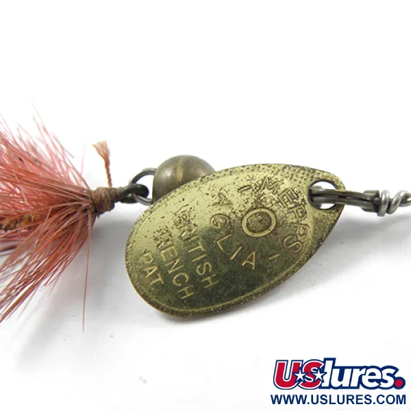 Mepps Aglia 0 Mouche Suktukė, Žalvaris, 2.5g, Plunksnų Uodega, #1808