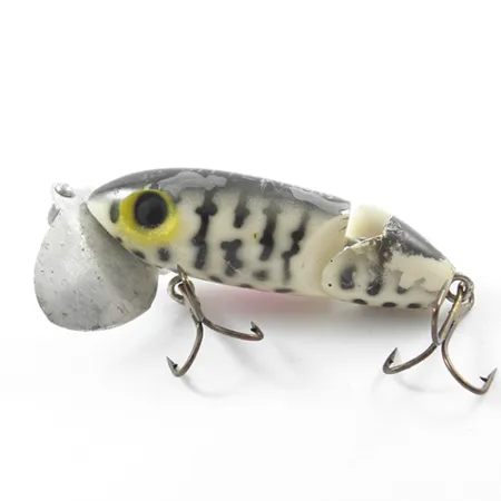 Fred Arbogast Jitterbug Jointed Paviršinis masalas, Tiger, 10g, #1831