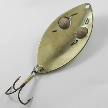 Lucky Strike Gold Red Flash Blizgė, Žalvaris, 21g, Medinės akys, #1840