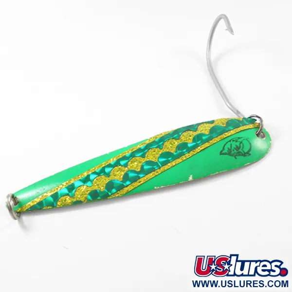 Eppinger Dardevle Flutter-Chuck Magnum 3200 Blizgė, Žalia/Nikelis, 14g, #1852