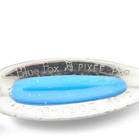 Blue Fox Pixee Blizgė, Nikelis / Mėlyna, 14g, Kaltas Paviršius, #1858