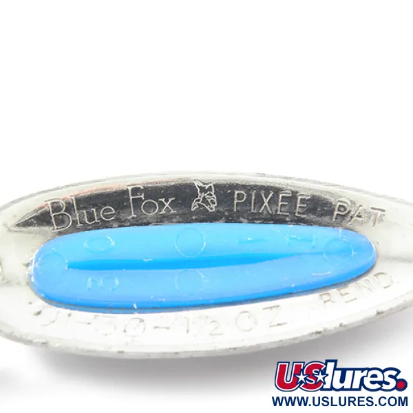 Blue Fox Pixee Blizgė, Nikelis / Mėlyna, 14g, Kaltas Paviršius, #1858