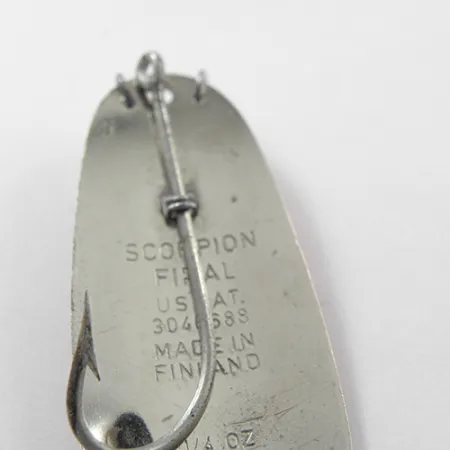 Scorpion Weedless Blisgė, Raudona / Balta / Nikelis, 7g, Nežuoliuojanti, #1863