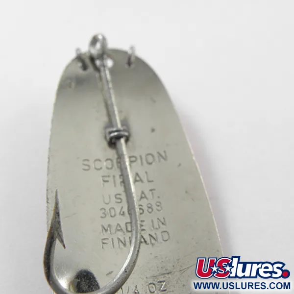 Scorpion Weedless Blisgė, Raudona / Balta / Nikelis, 7g, Nežuoliuojanti, #1863