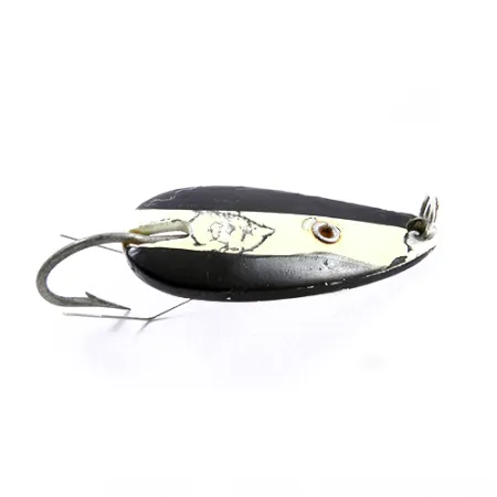 Eppinger Weedless Dardevle Midget Blizgė, Juoda/Balta/Nikelis, 6g, #1867