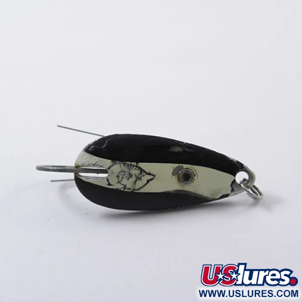 Eppinger Weedless Dardevle Midget Blizgė, Juoda/Balta/Nikelis, 6g, #1867