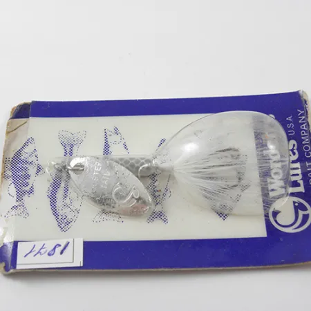 Worden’s Original Rooster Tail Sukrė, Nikelis / Balta, 1,77g, #1871