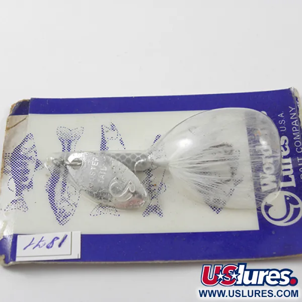 Worden’s Original Rooster Tail Sukrė, Nikelis / Balta, 1,77g, #1871