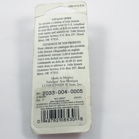 Luhr Jensen Metric Pro Spinner 4, Muštas auksas, 11g, Sukrutė, #1881