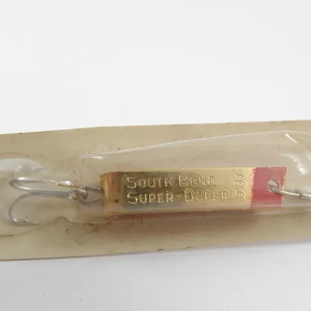 South Bend Super-Duper 501 Blizgė, Auksinė/Raudona, 2.3g, Vintage, #1889