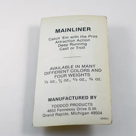 TODDCO Mainliner Blystė, Glow, 11g, Giluminė, #1892