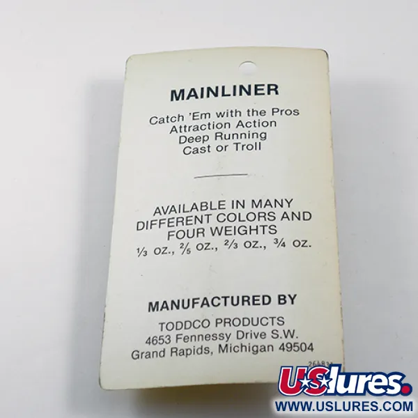 TODDCO Mainliner Blystė, Glow, 11g, Giluminė, #1892