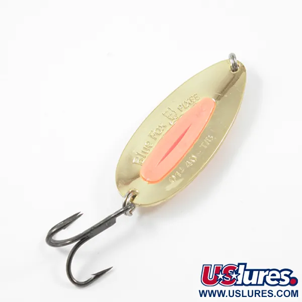 Blue Fox Pixee Blizgė, Auksinė/Oranžinė, 24g, Žalvarinė, #1905