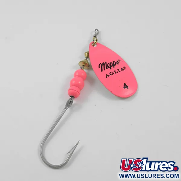 Mepps Aglia Hot Pink 4 Sukrė, Rožinė / Auksinė, 9g, Vienšakis, #1922