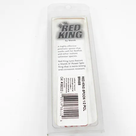 Worth Red King Spoon Blizgė, Kaltas žalvaris, 17g, Jūrinė, #1941