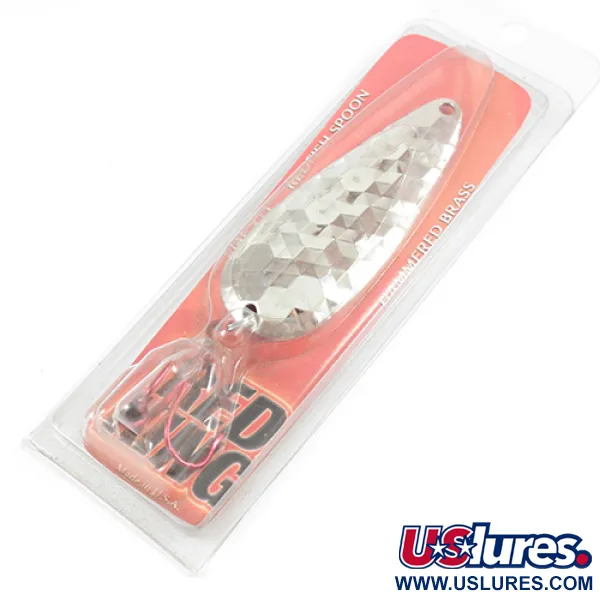 Worth Red King Spoon Blizgė, Kaltas nikelis, 17g, JAV, #1943