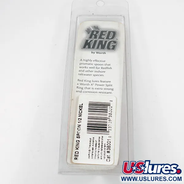 Worth Red King Spoon Blizgė, Kaltas nikelis, 17g, JAV, #1943