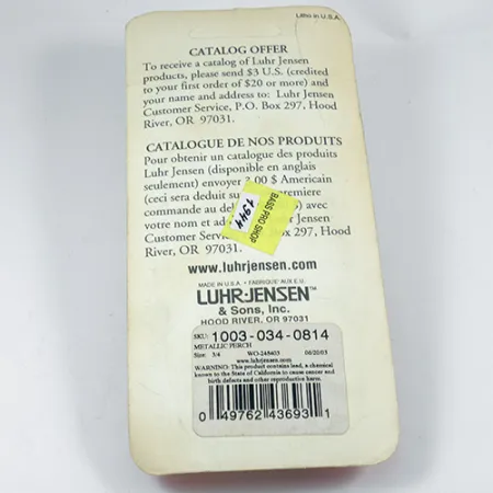 Luhr Jensen Krocodile Die #5 Blizgė, Fire Tiger/Gold, 21g, #1944