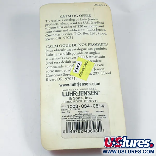 Luhr Jensen Krocodile Die #5 Blizgė, Fire Tiger/Gold, 21g, #1944