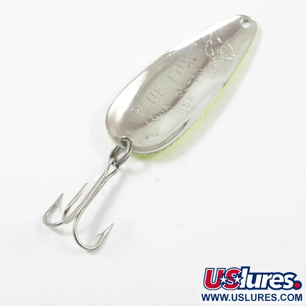 Blue Fox Aqua Blisgė, Laimas/Oranžinė, 9.5g, Vintage JAV, #1951