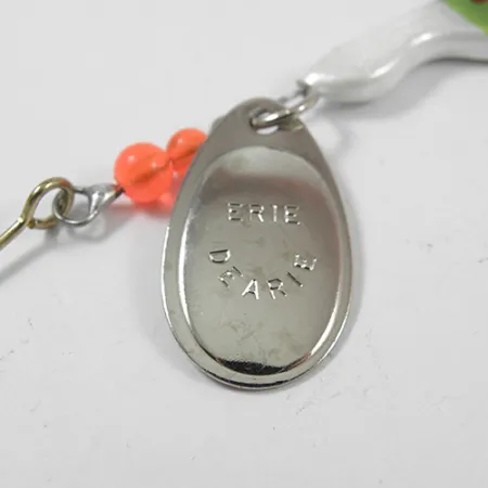 Erie Dearie Walleye Killer Sukriukė, Nikelis/Žalia, 14g, Vintažas, #1952