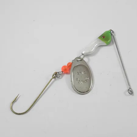 Erie Dearie Walleye Killer Sukriukė, Nikelis/Žalia, 14g, Vintažas, #1952